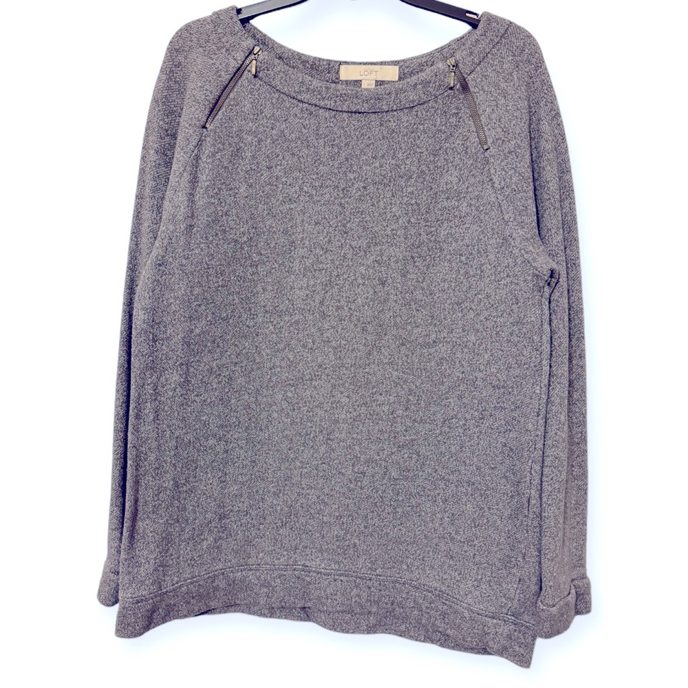 LOFT Gray Tunic Top